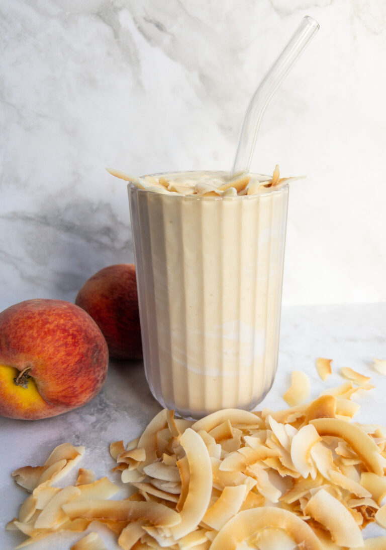 Peach & Toasted Coconut Smoothie