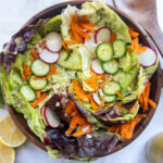 Salad with lemon vinaigrette