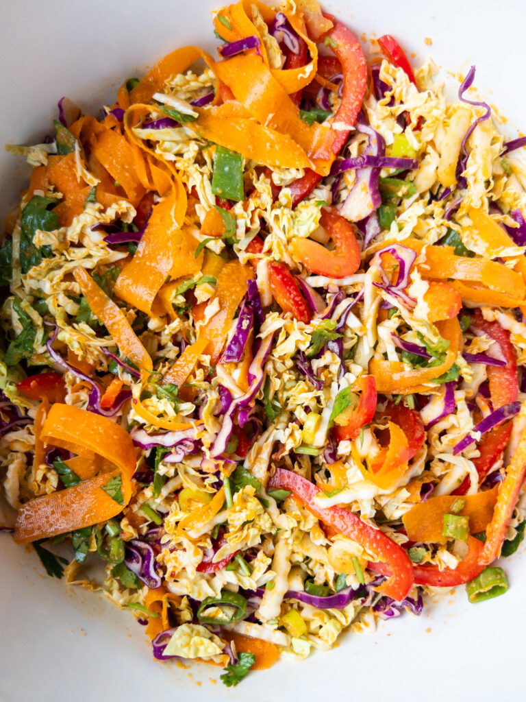 Cashew Kimchi Cole Slaw