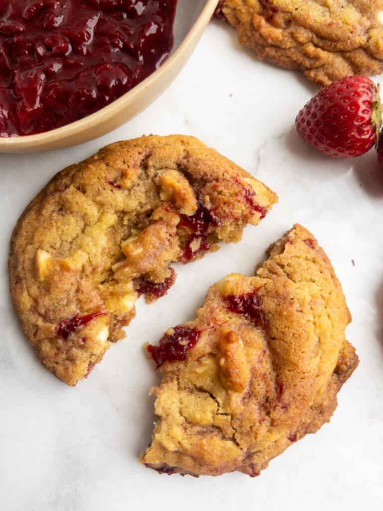 Strawberry White Chocolate Chip Cookies