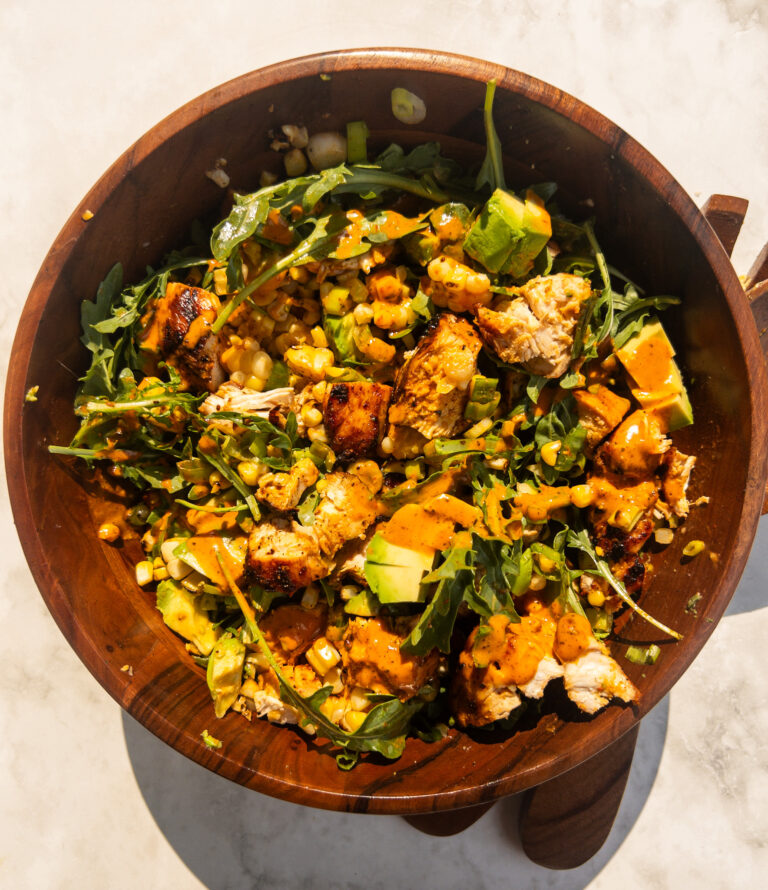 Chipotle Chicken Corn and Avocado Salad