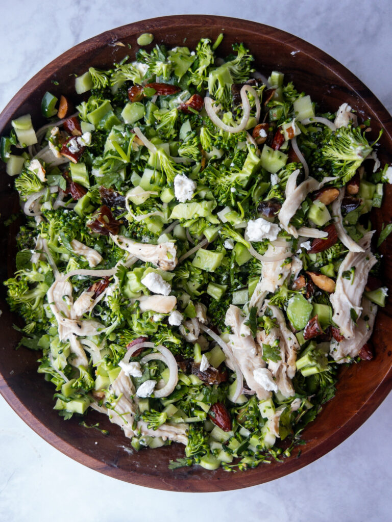 Broccoli Salad with Champagne Vinaigrette